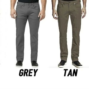 BUFFALO SAM-X BROWN SLIM STRAIGHT-LEG STRETCH JEANS MENS SIZE 36